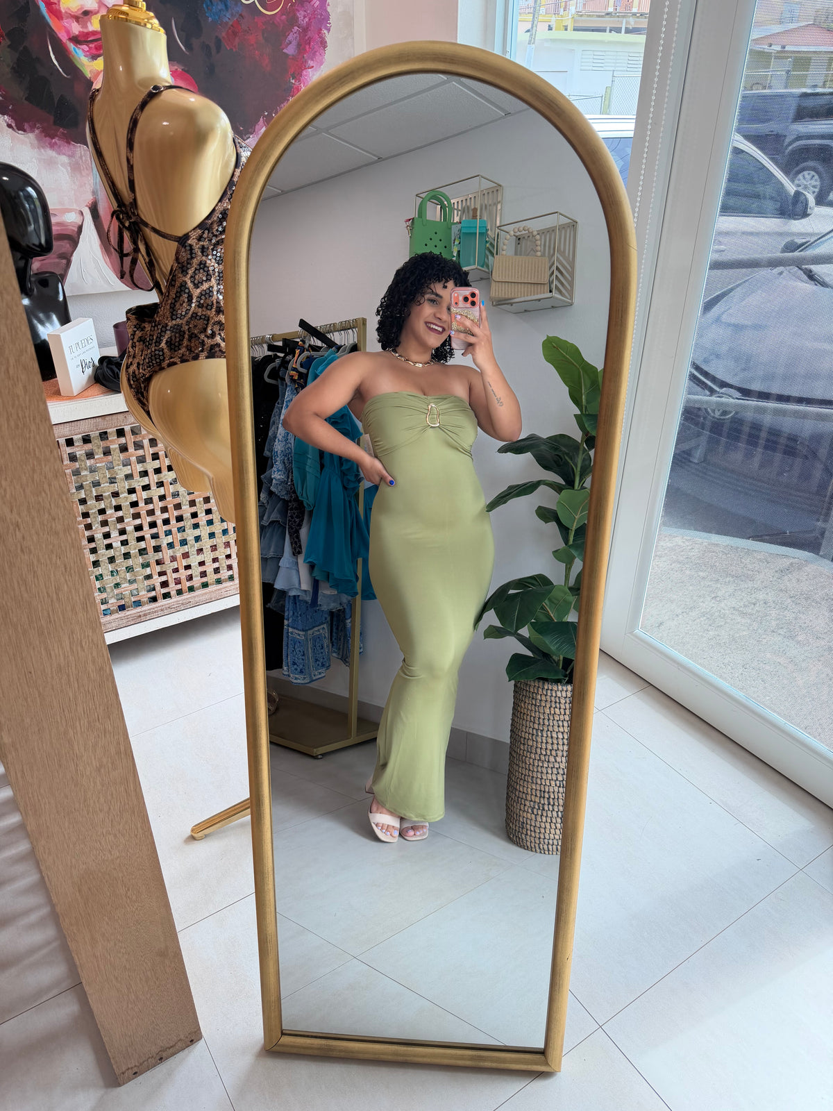 Strapples Long Dress