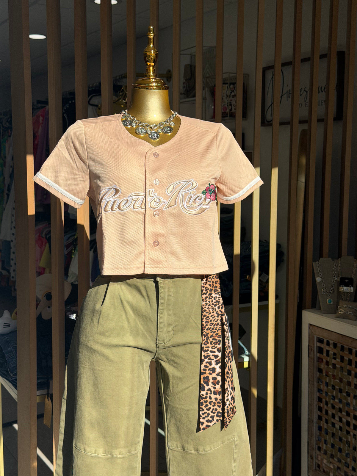 Cream PR Crop Top