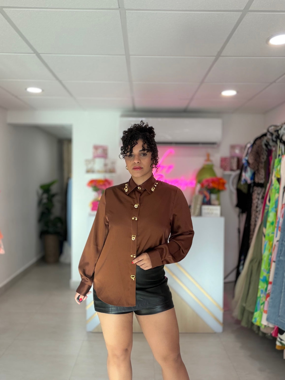 Chocolate Blouse Charm