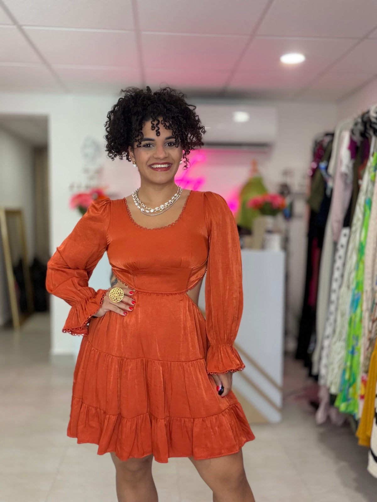 Pumpkin Mini dress