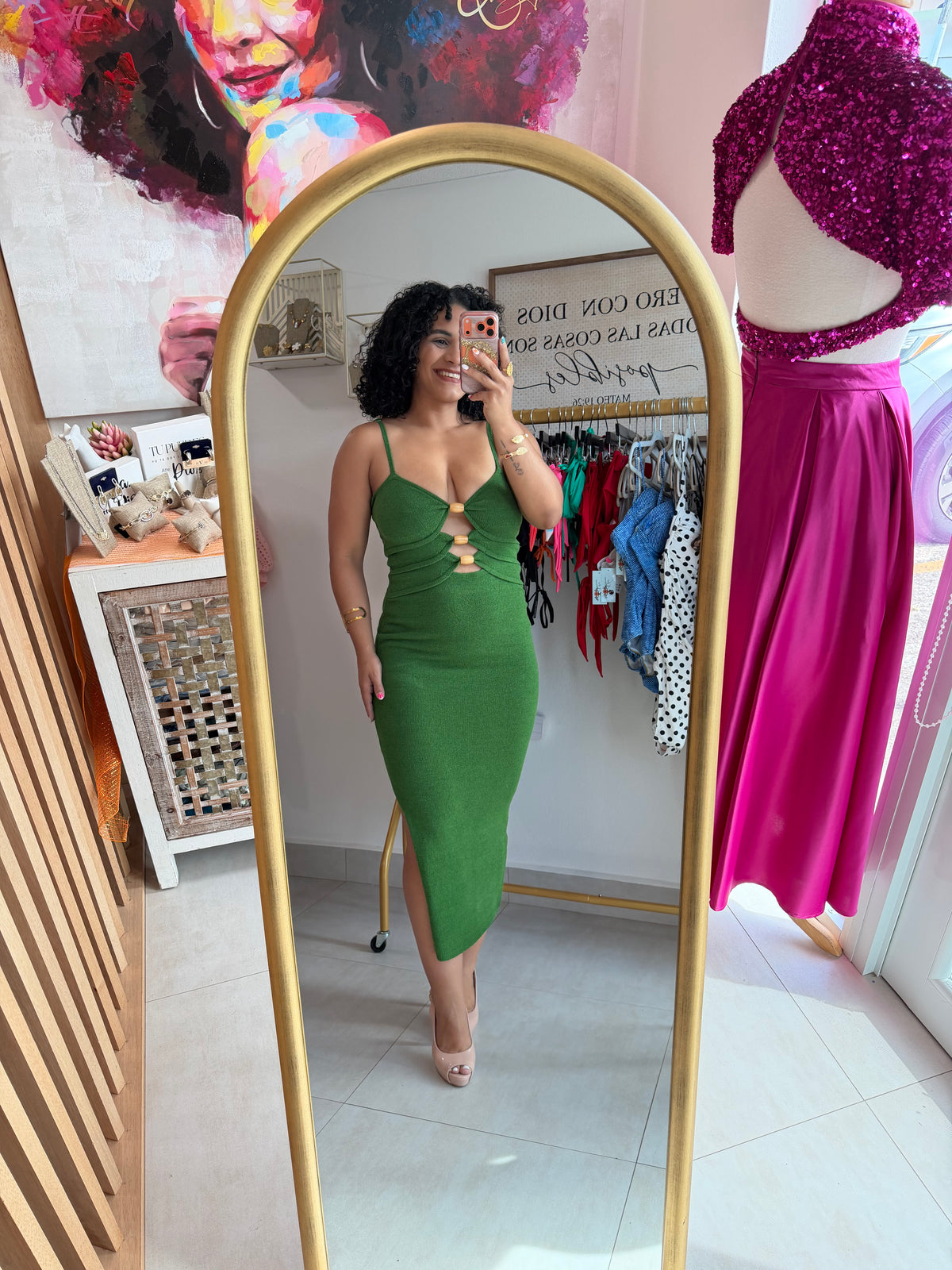 Mable Green Dress