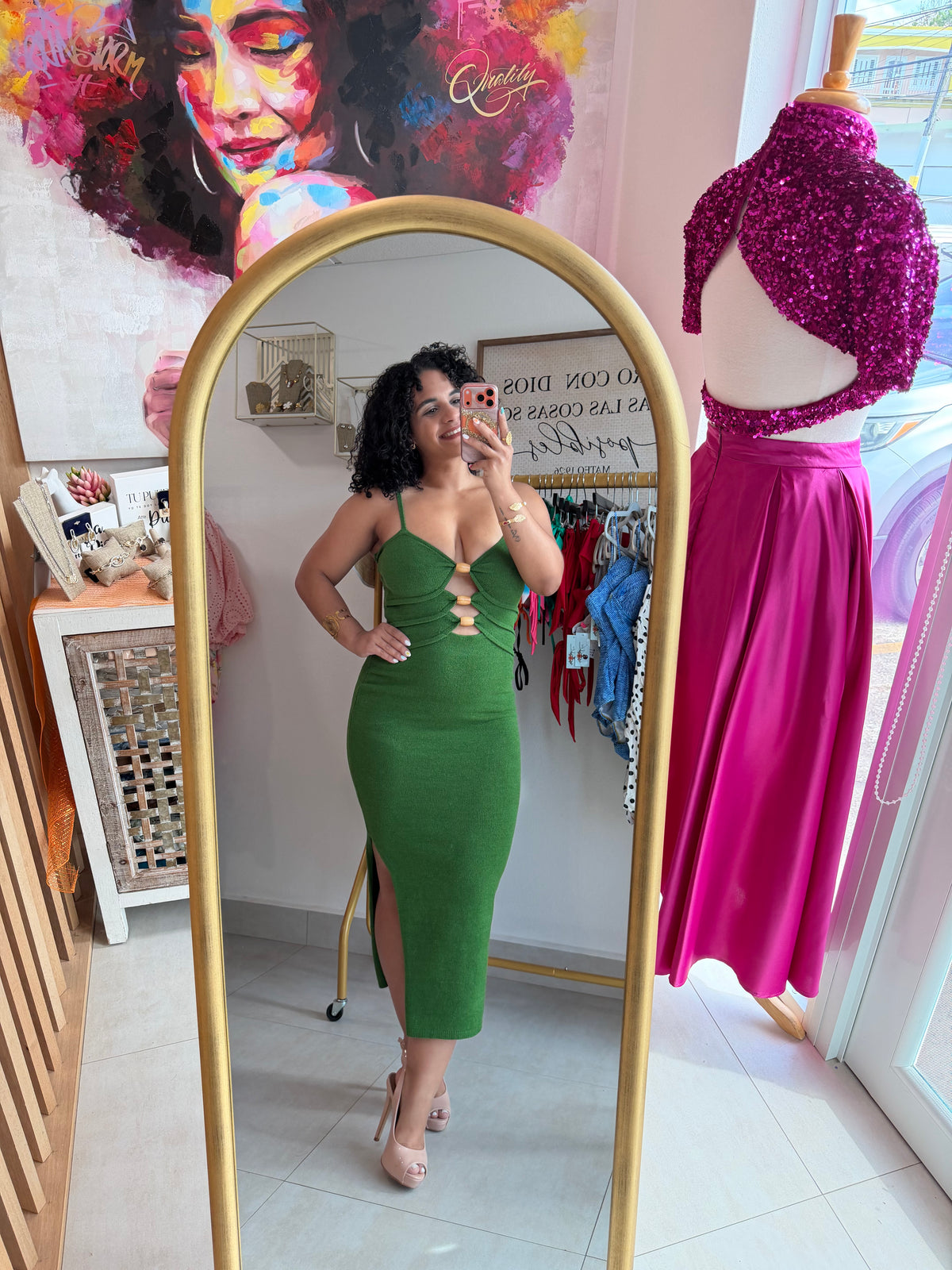 Mable Green Dress