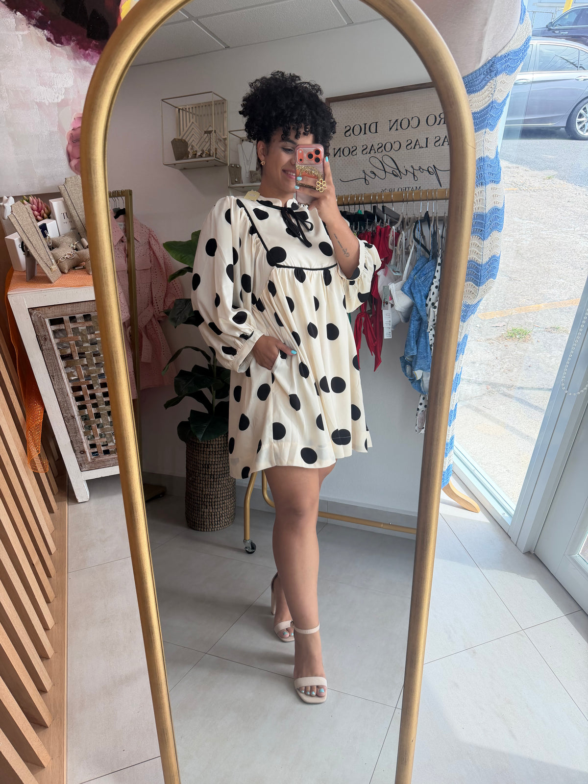 Dots Long Sleve dress