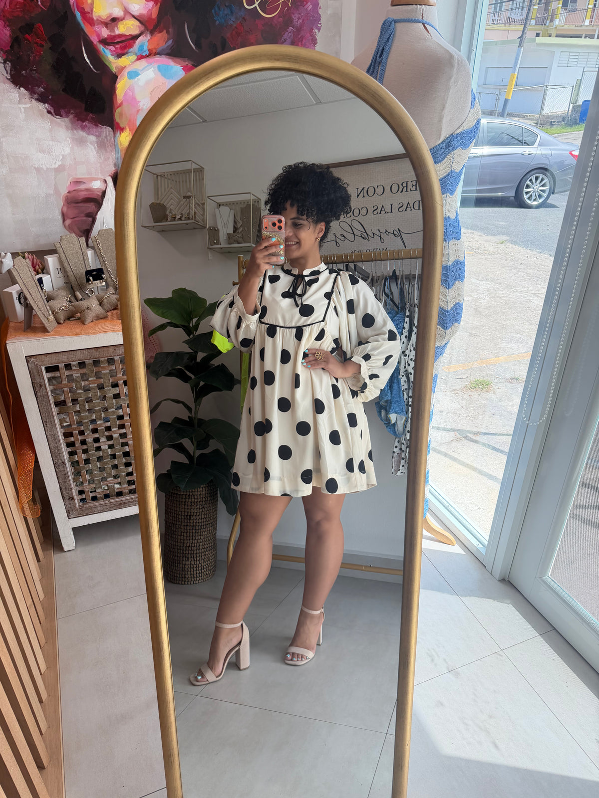 Dots Long Sleve dress