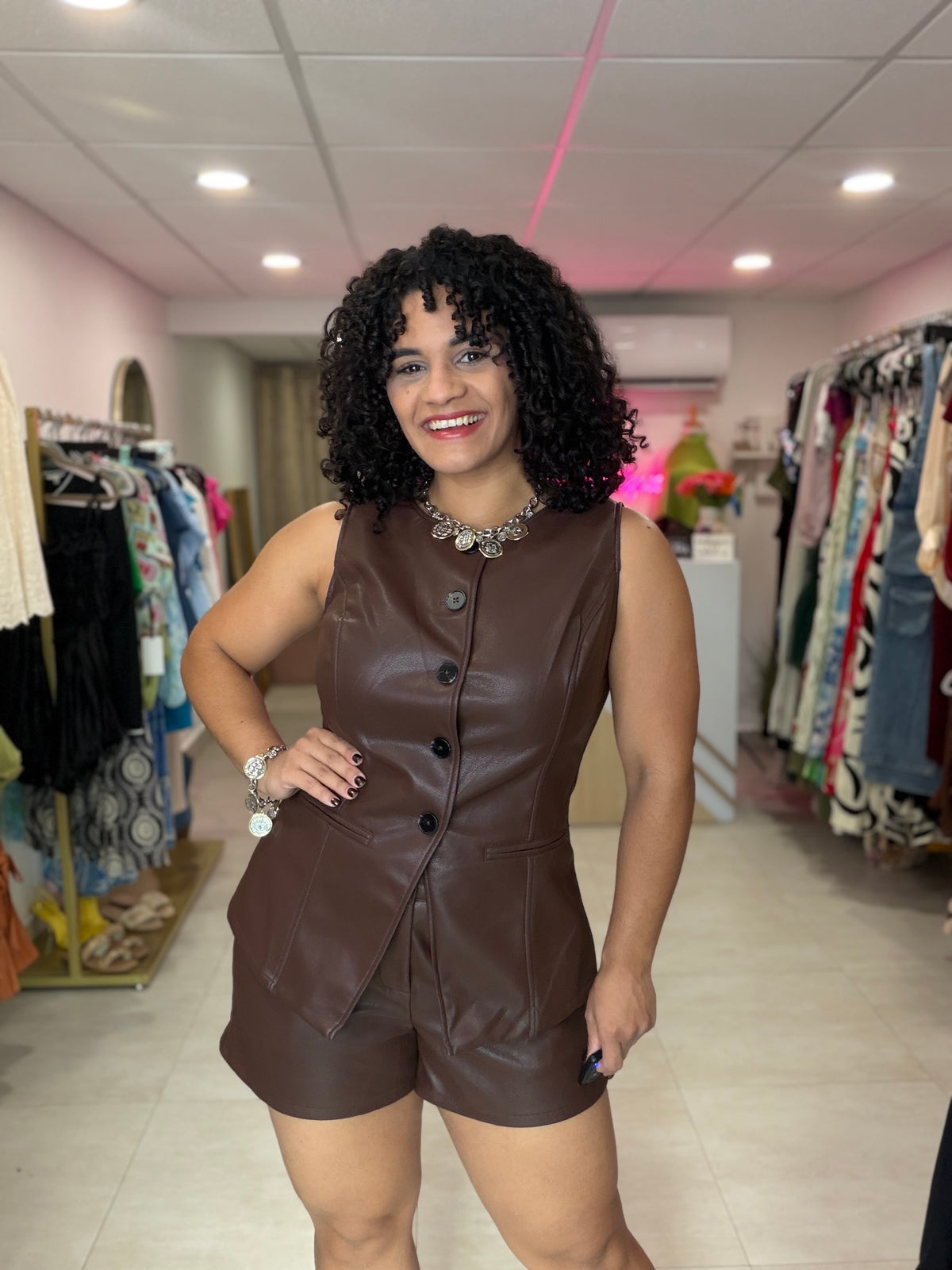 Brown leather Set