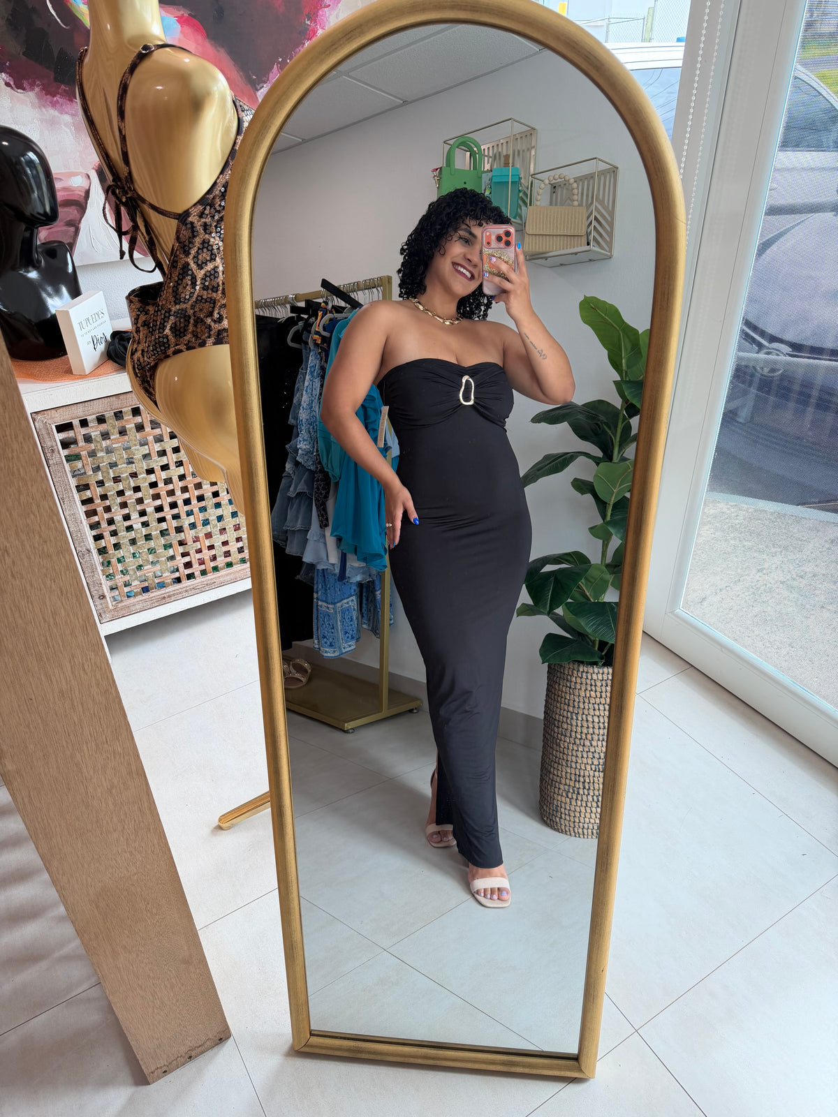 Strapples Long Dress