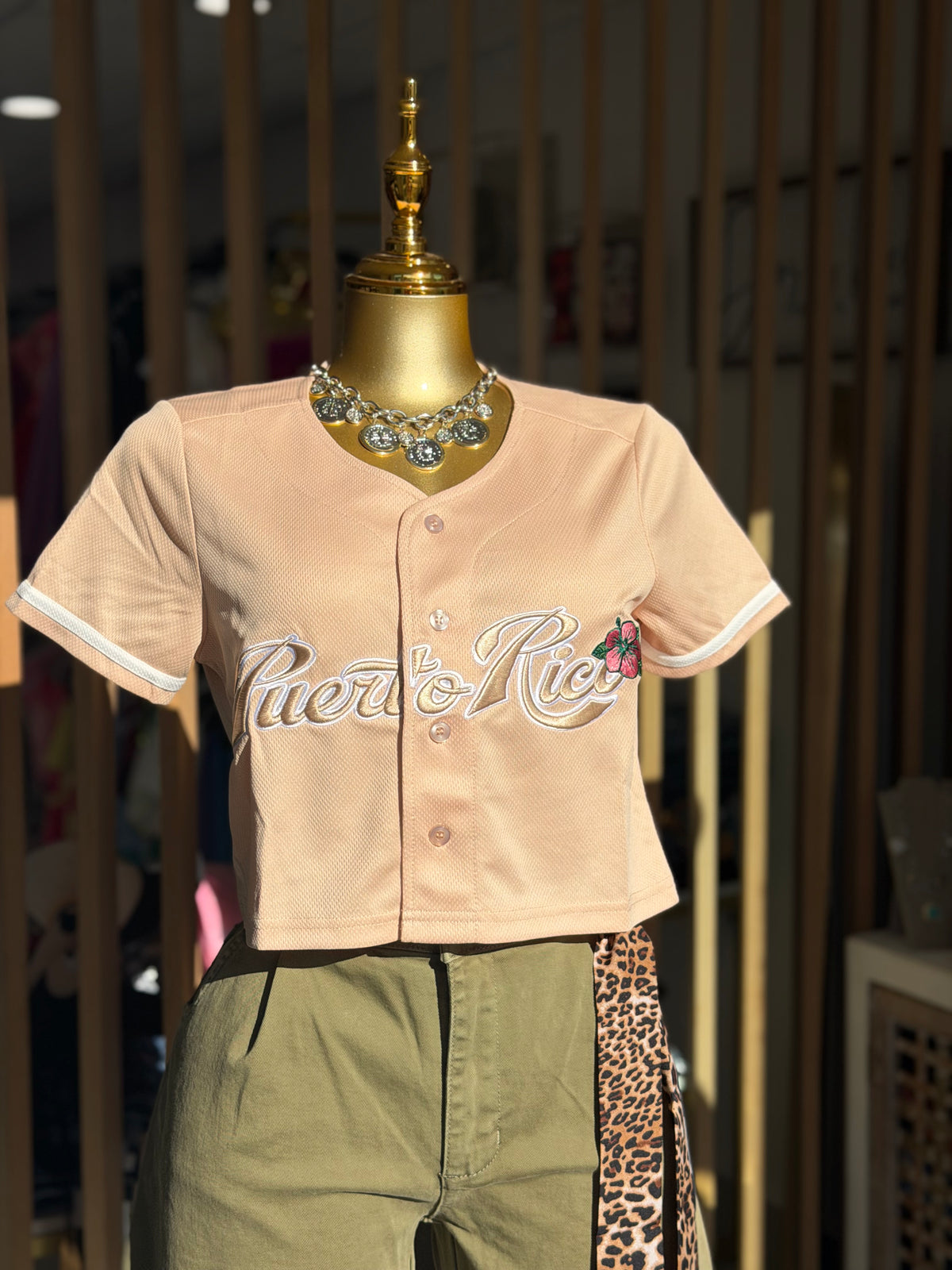 Cream PR Crop Top