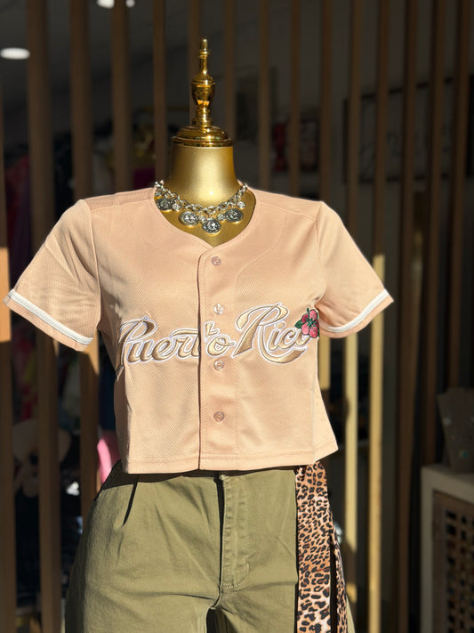 Cream PR Crop Top