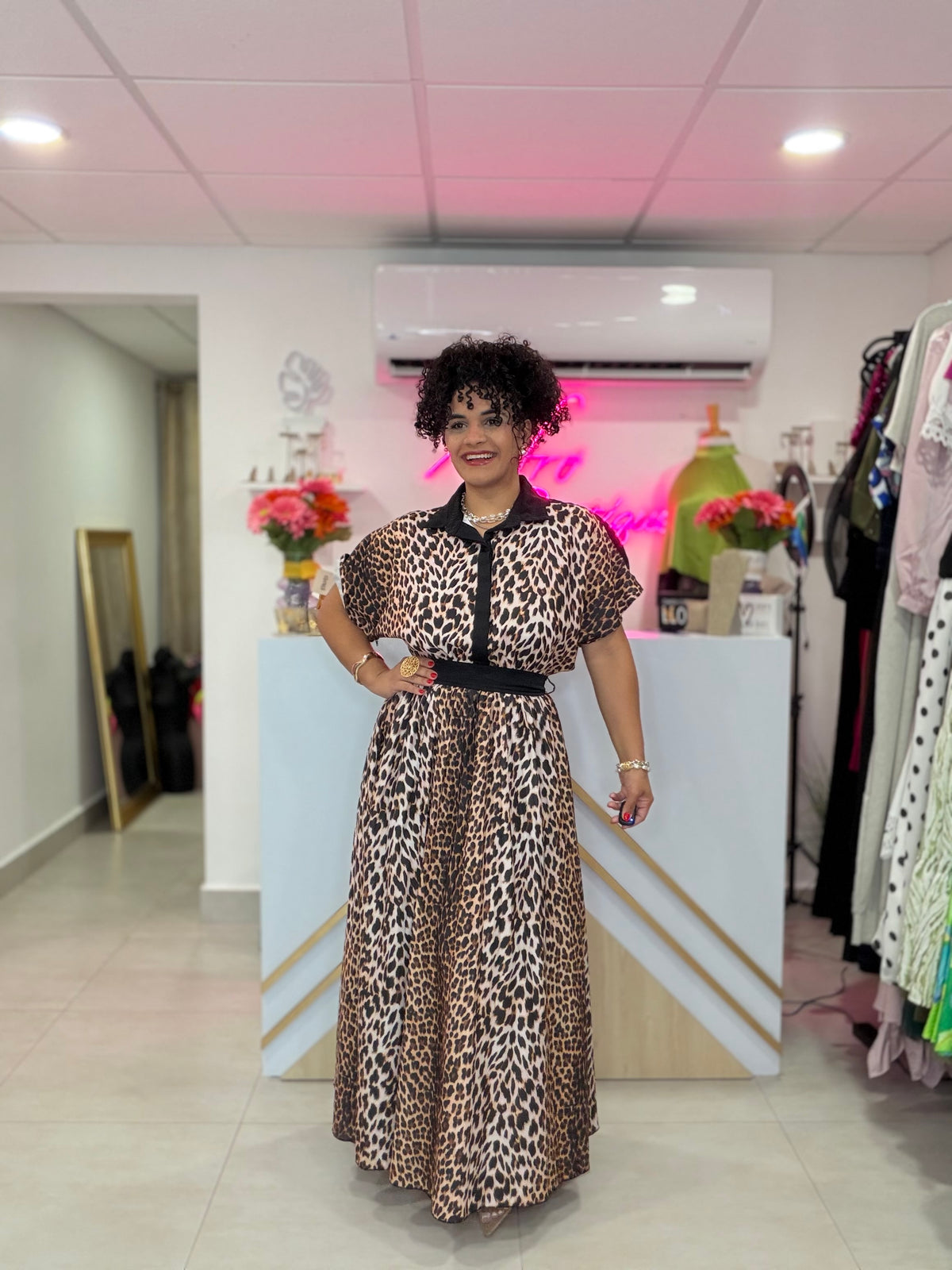 Animal print LC dress