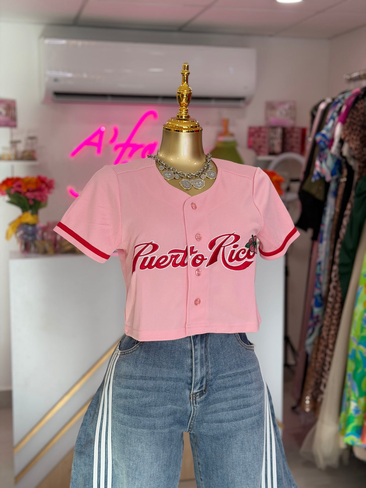 Pink PR Crop Top