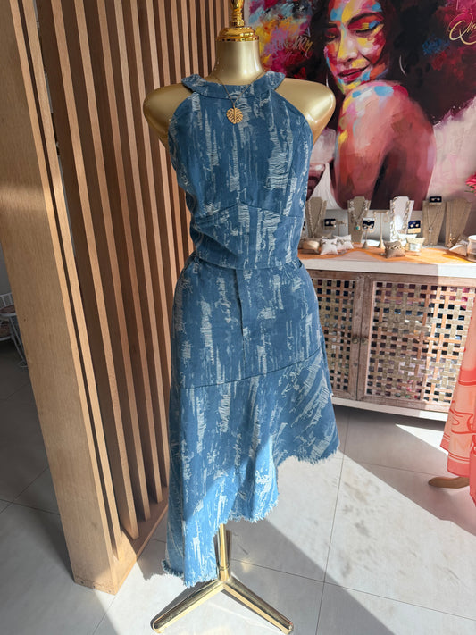Denim Skirt Set