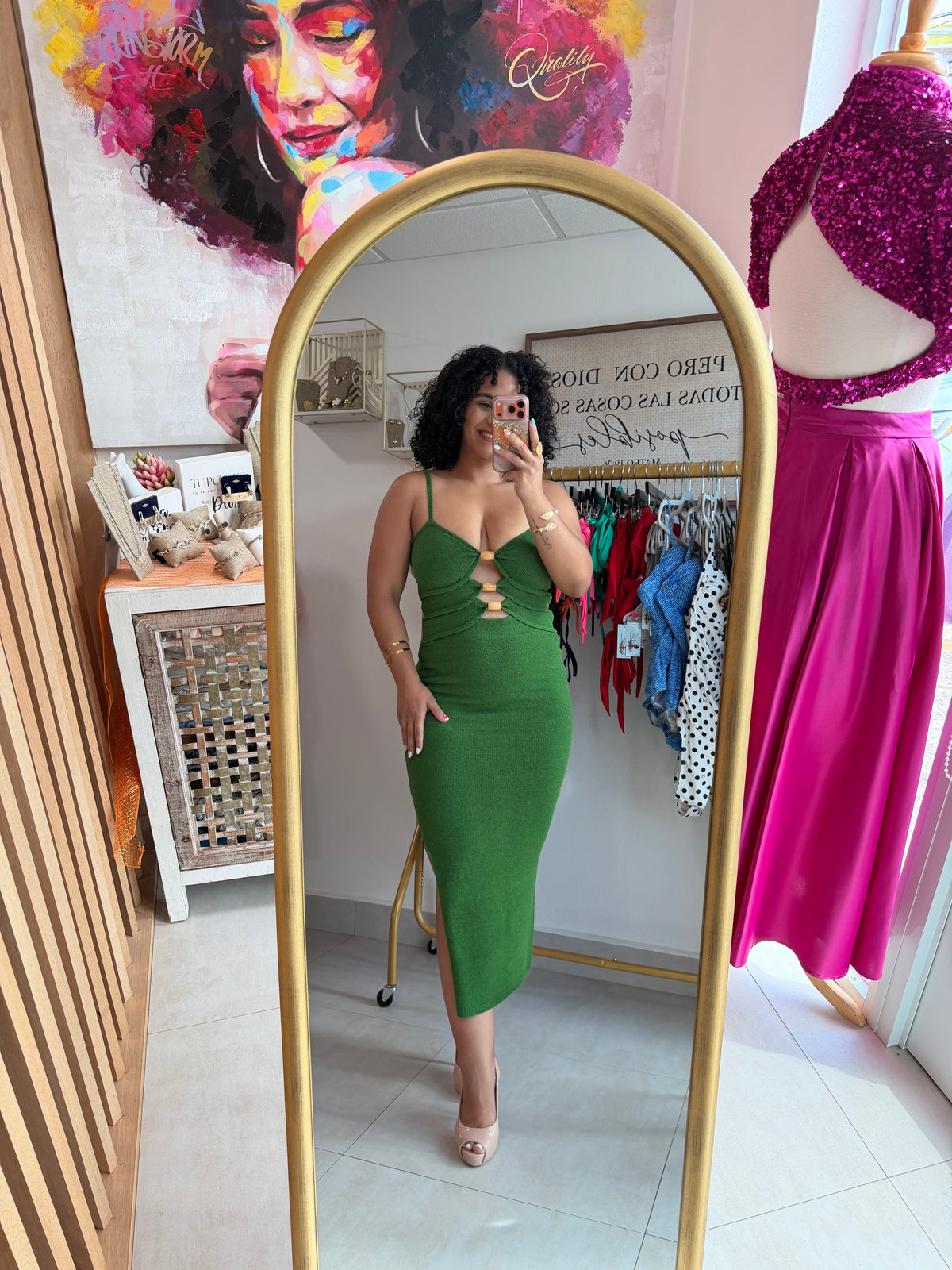 Mable Green Dress