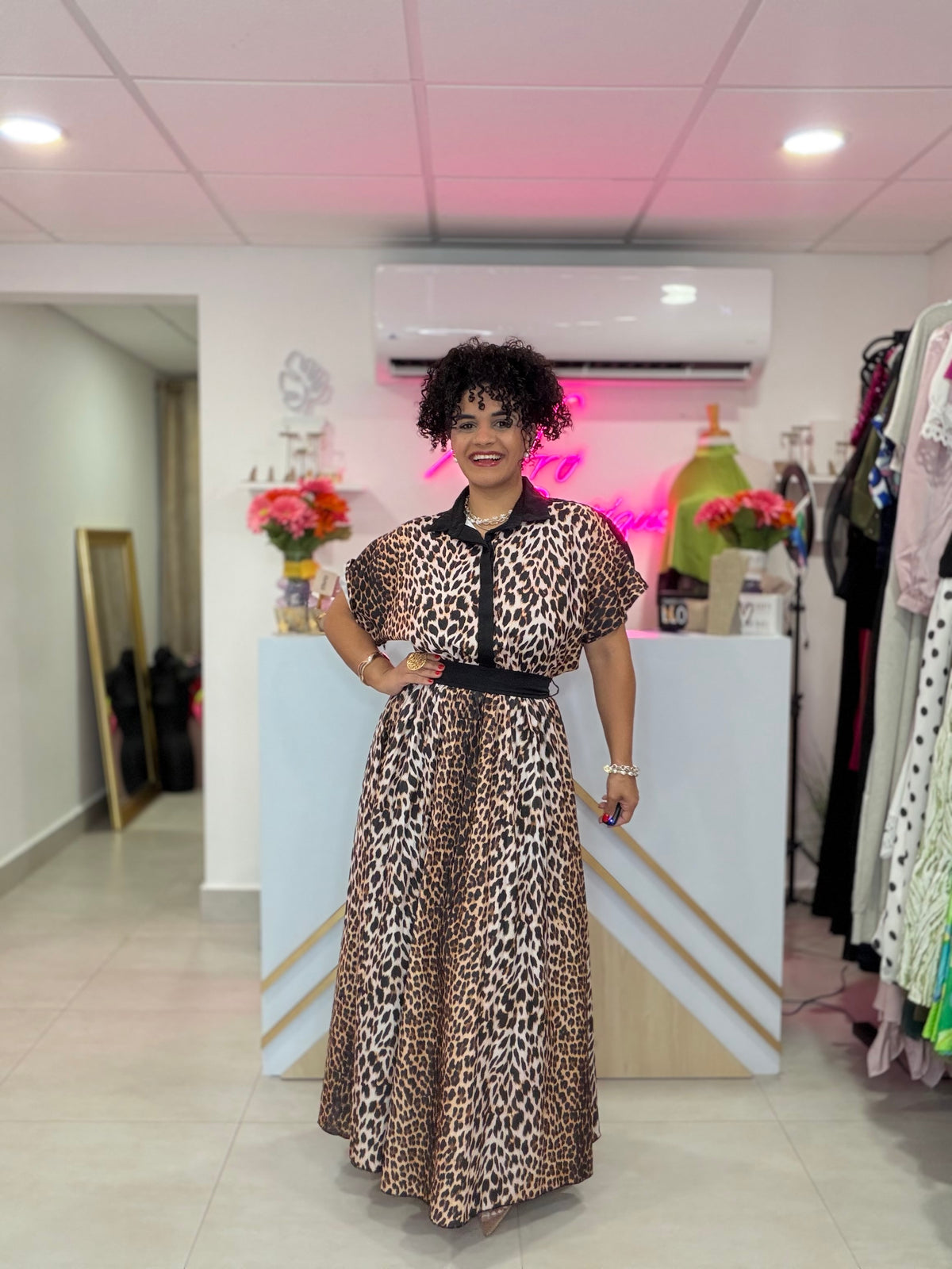Animal print LC dress