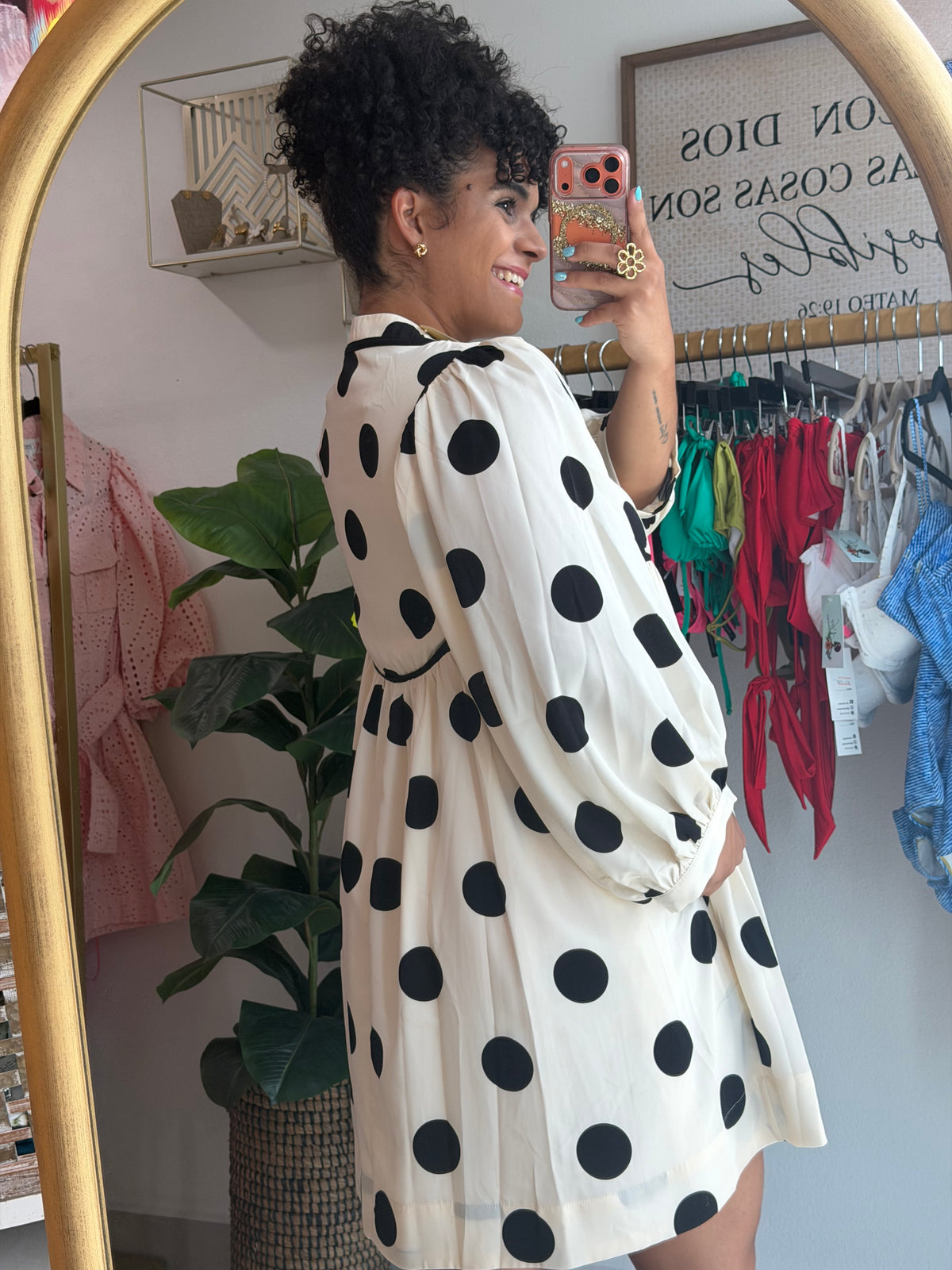 Dots Long Sleve dress