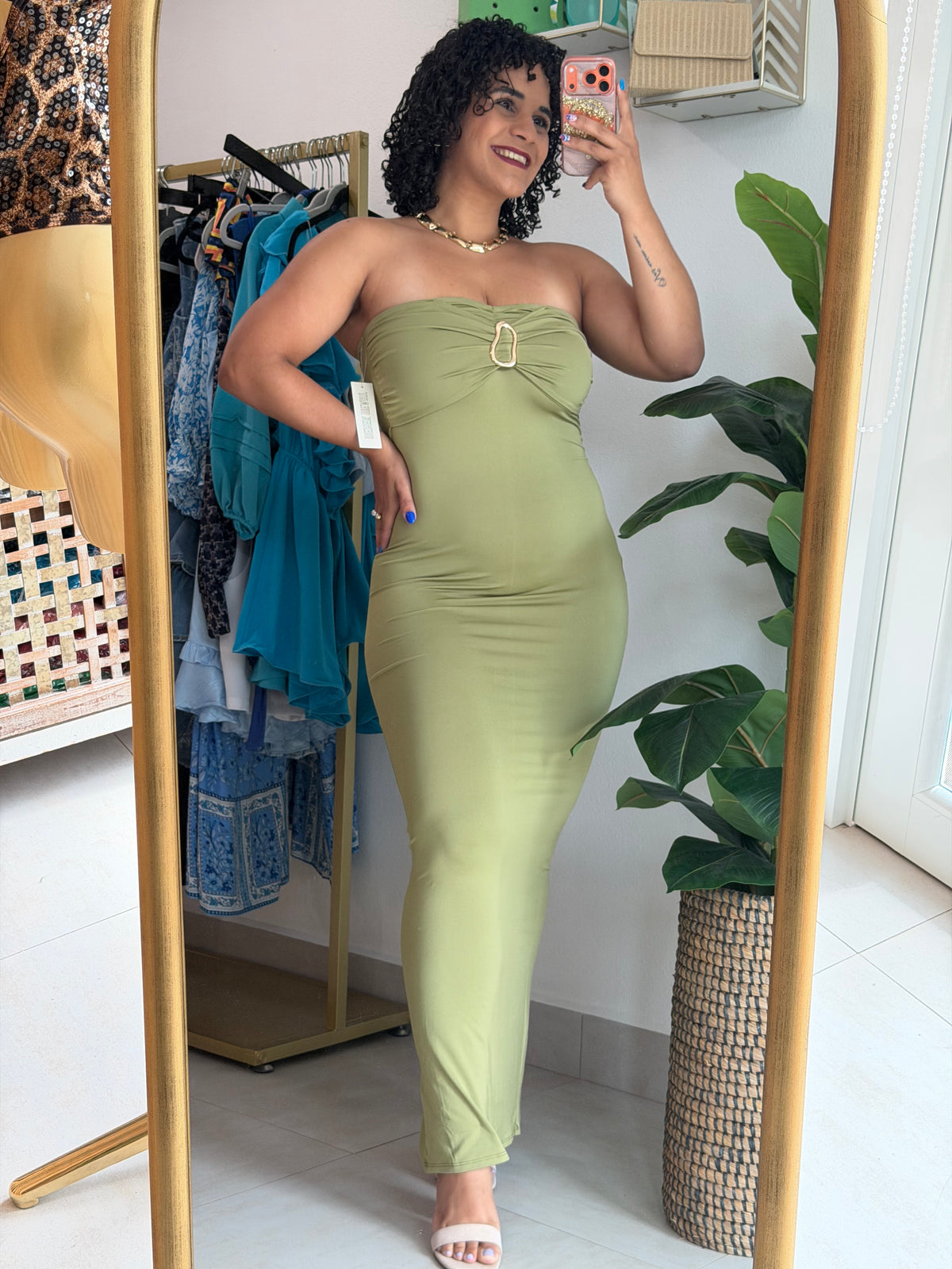 Strapples Long Dress