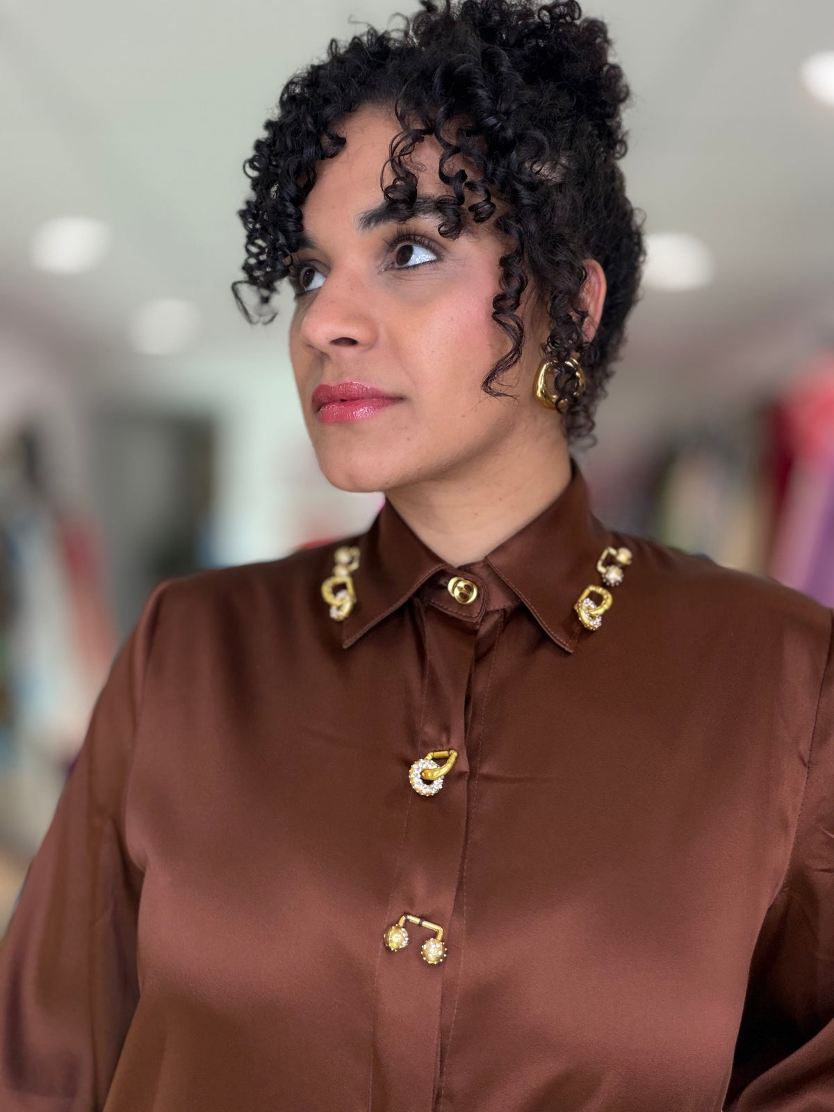 Chocolate Blouse Charm