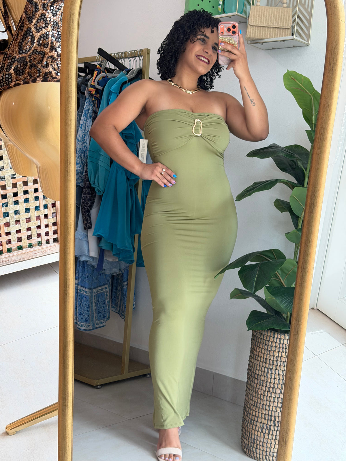 Strapples Long Dress