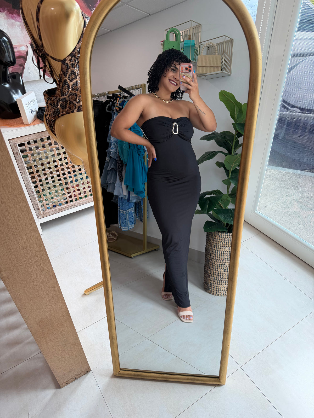 Strapples Long Dress