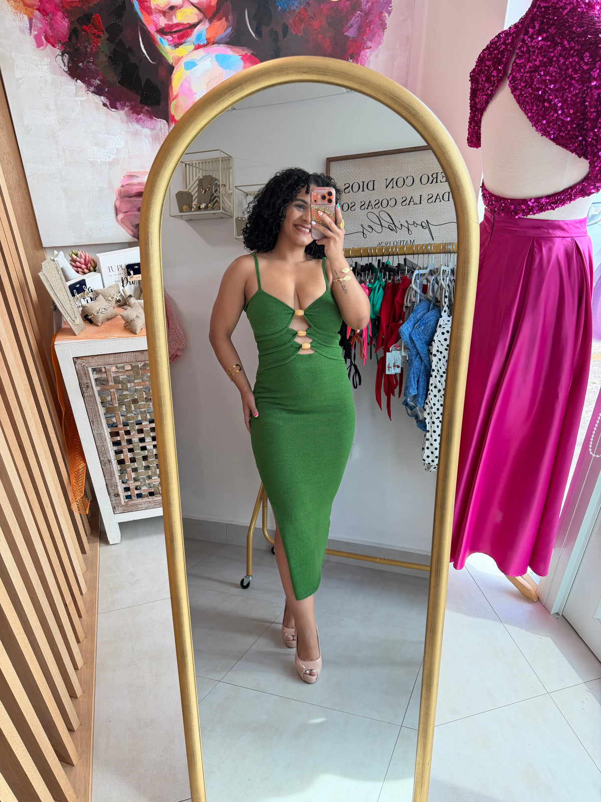 Mable Green Dress