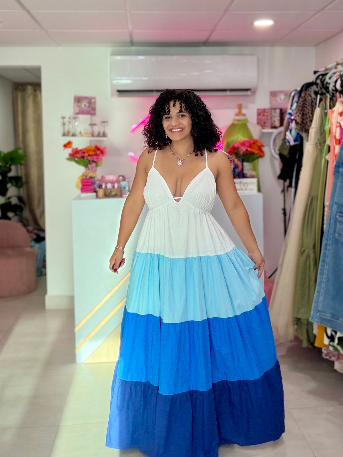 Tones Blue Maxi Dress