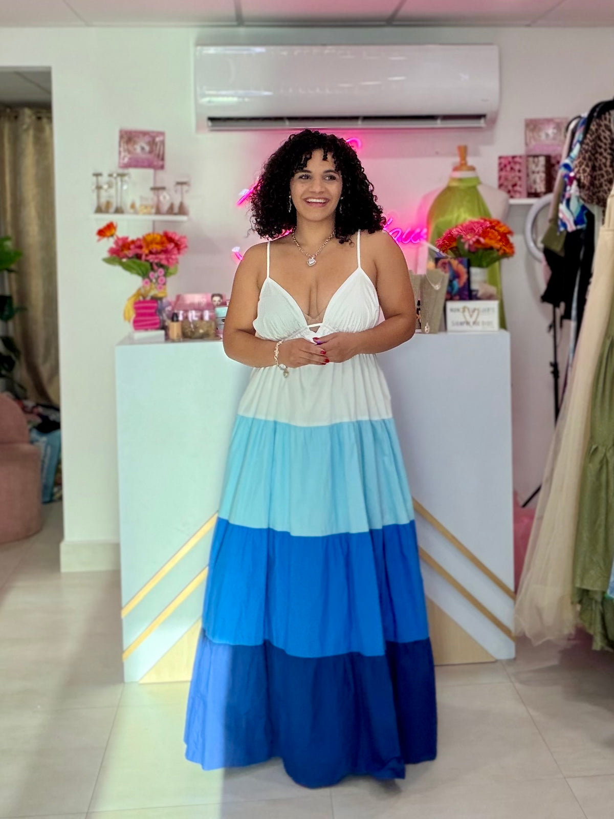 Tones Blue Maxi Dress