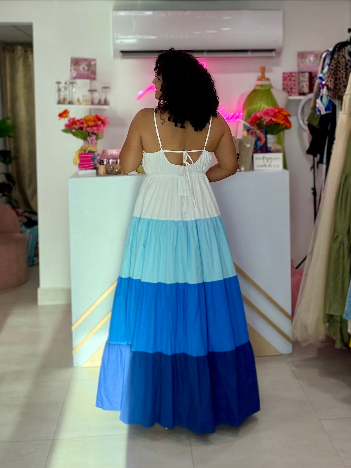Tones Blue Maxi Dress