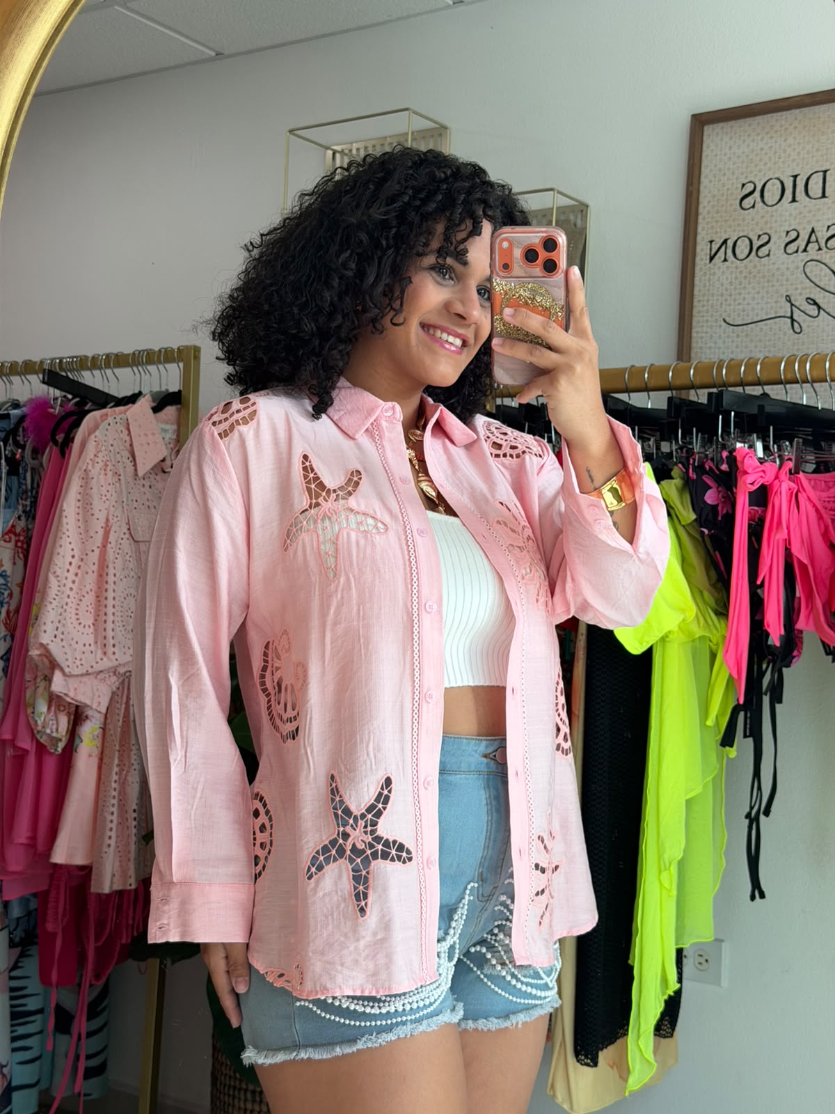 Ocean Blouse (Pink)