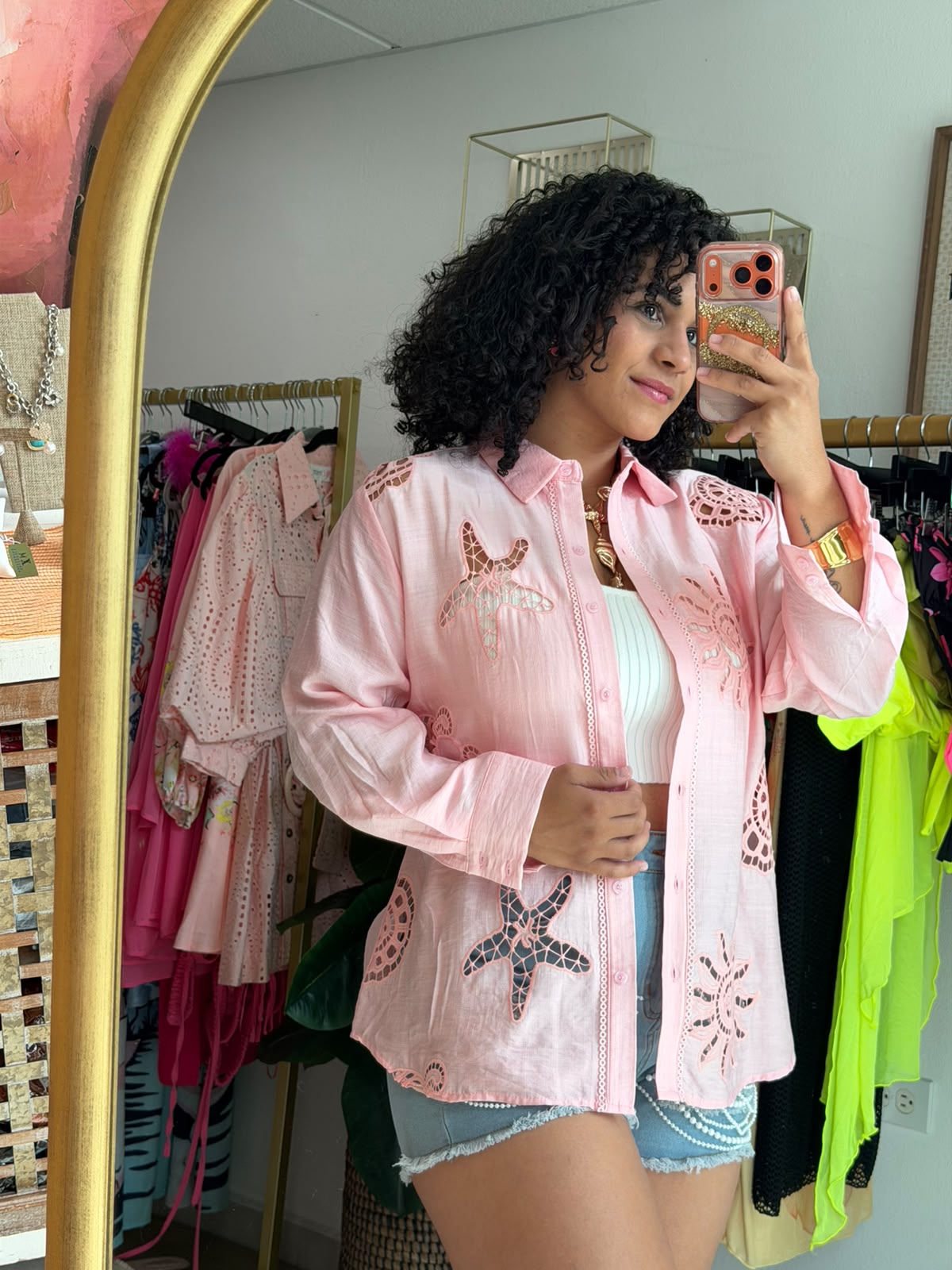 Ocean Blouse (Pink)
