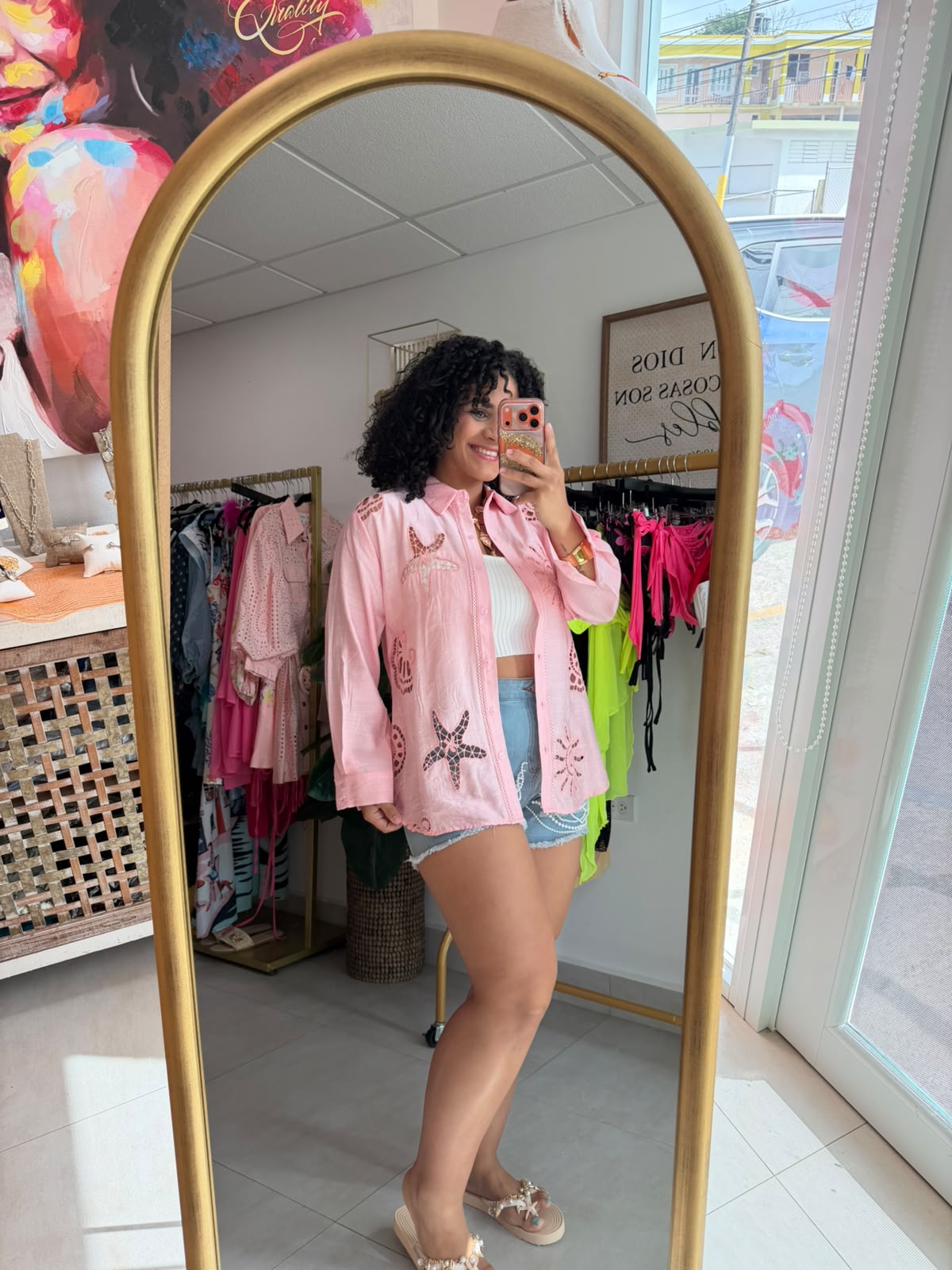 Ocean Blouse (Pink)